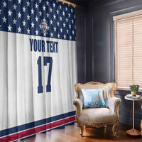 Custom USA Ice Hockey Window Curtain Sporty Style Go Champions