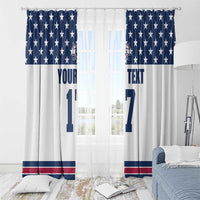Custom USA Ice Hockey Window Curtain Sporty Style Go Champions