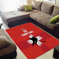 Custom Switzerland Ice Hockey Area Rug La Nati Go Champions