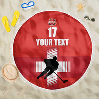 Custom Switzerland Ice Hockey Beach Blanket La Nati Go Champions