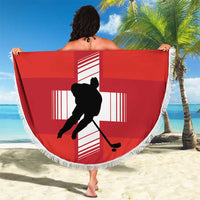 Custom Switzerland Ice Hockey Beach Blanket La Nati Go Champions