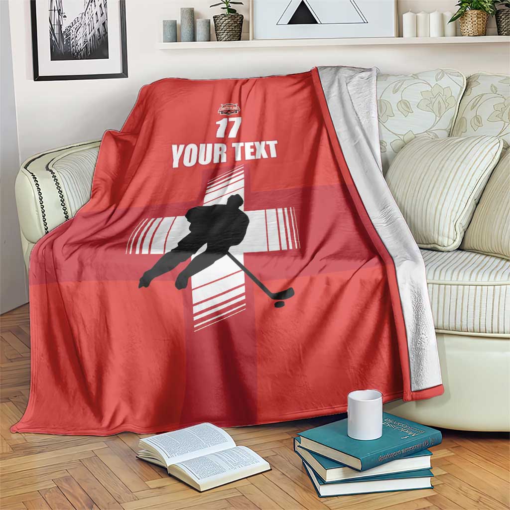 Custom Switzerland Ice Hockey Blanket La Nati Go Champions