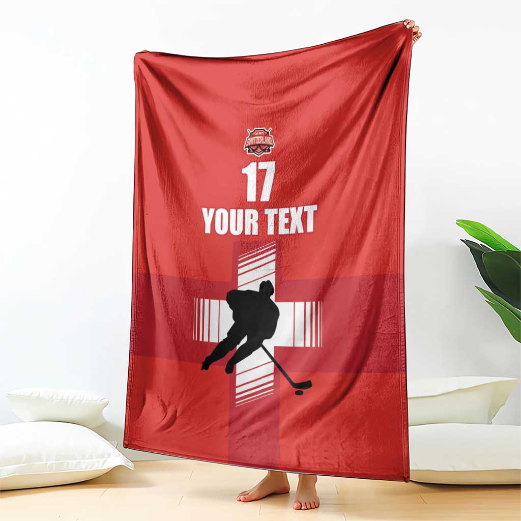 Custom Switzerland Ice Hockey Blanket La Nati Go Champions