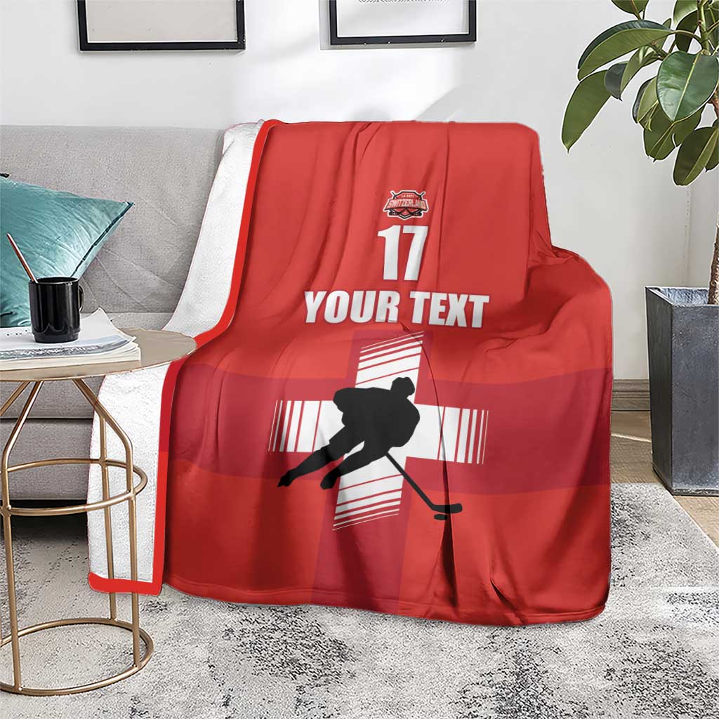 Custom Switzerland Ice Hockey Blanket La Nati Go Champions