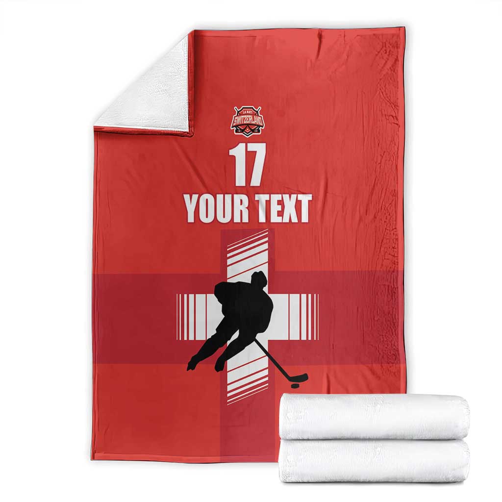 Custom Switzerland Ice Hockey Blanket La Nati Go Champions