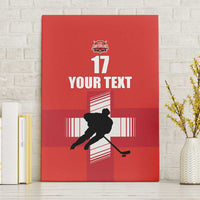 Custom Switzerland Ice Hockey Canvas Wall Art La Nati Go Champions