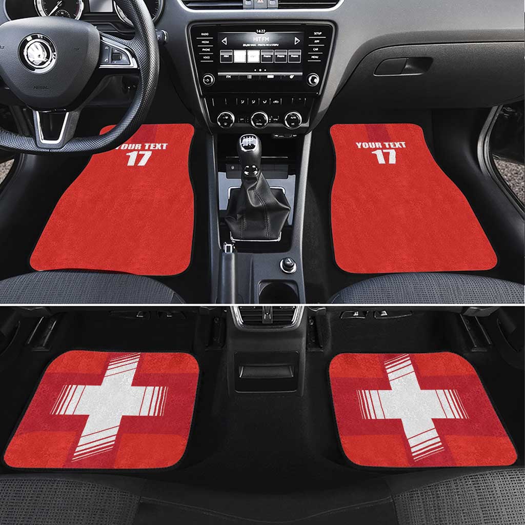 Custom Switzerland Ice Hockey Car Mats La Nati Go Champions