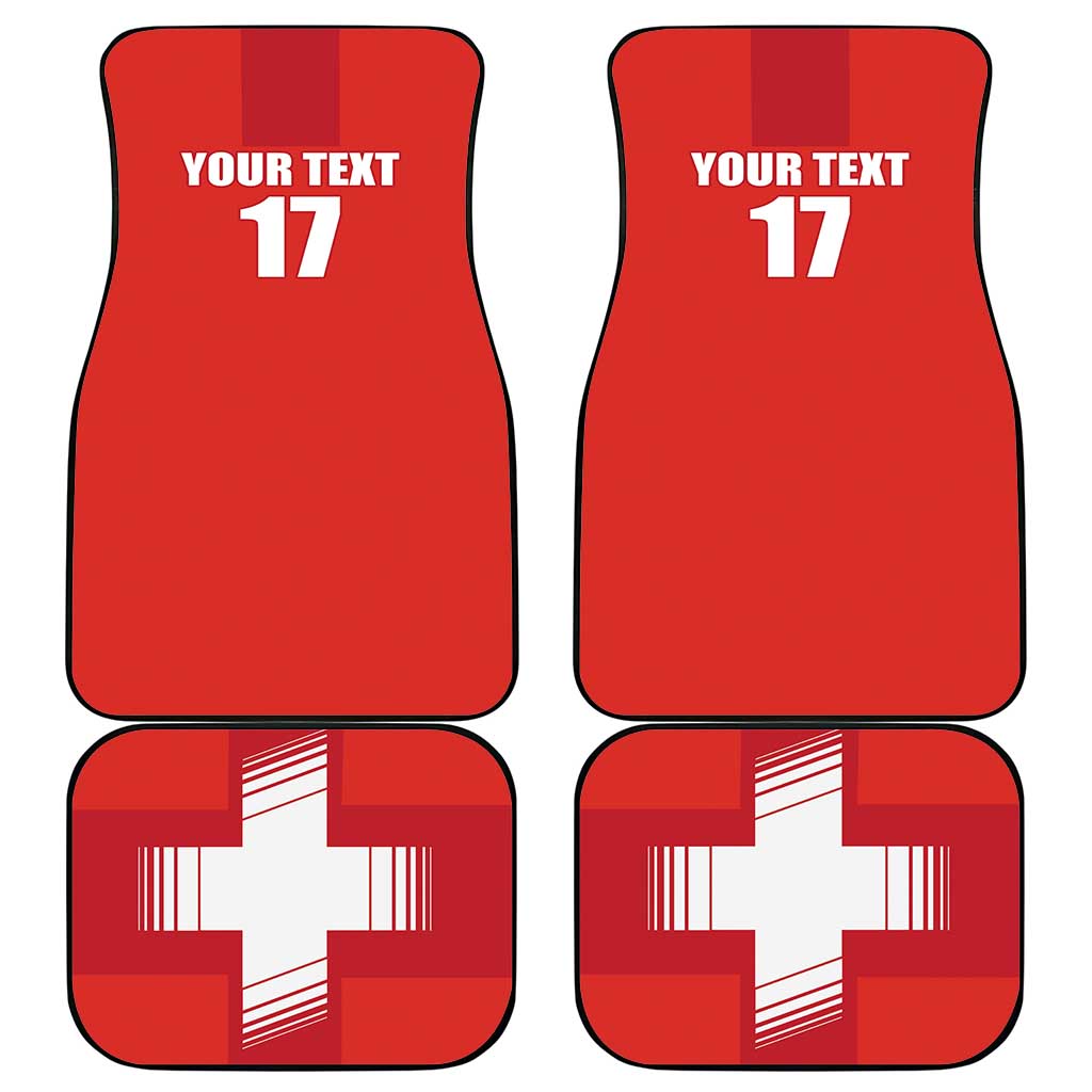 Custom Switzerland Ice Hockey Car Mats La Nati Go Champions