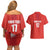 Custom Switzerland Ice Hockey Couples Matching Off Shoulder Short Dress and Hawaiian Shirt La Nati Go Champions