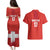 Custom Switzerland Ice Hockey Couples Matching Puletasi and Hawaiian Shirt La Nati Go Champions