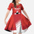 Custom Switzerland Ice Hockey Family Matching Long Sleeve Bodycon Dress and Hawaiian Shirt La Nati Go Champions