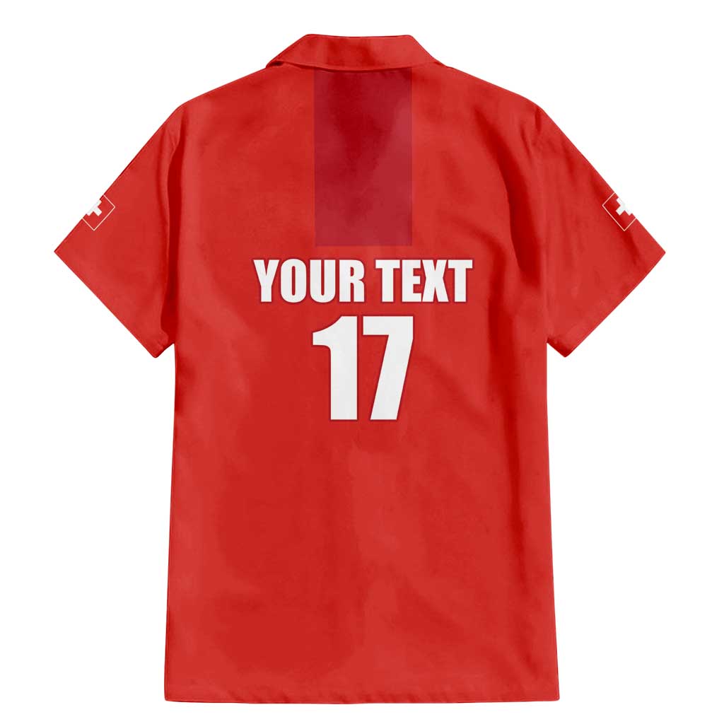 Custom Switzerland Ice Hockey Family Matching Mermaid Dress and Hawaiian Shirt La Nati Go Champions