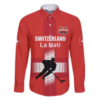 Custom Switzerland Ice Hockey Family Matching Mermaid Dress and Hawaiian Shirt La Nati Go Champions