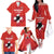 Custom Switzerland Ice Hockey Family Matching Off The Shoulder Long Sleeve Dress and Hawaiian Shirt La Nati Go Champions