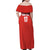 Custom Switzerland Ice Hockey Family Matching Off Shoulder Maxi Dress and Hawaiian Shirt La Nati Go Champions