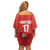 Custom Switzerland Ice Hockey Family Matching Off Shoulder Short Dress and Hawaiian Shirt La Nati Go Champions