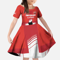 Custom Switzerland Ice Hockey Family Matching Puletasi and Hawaiian Shirt La Nati Go Champions