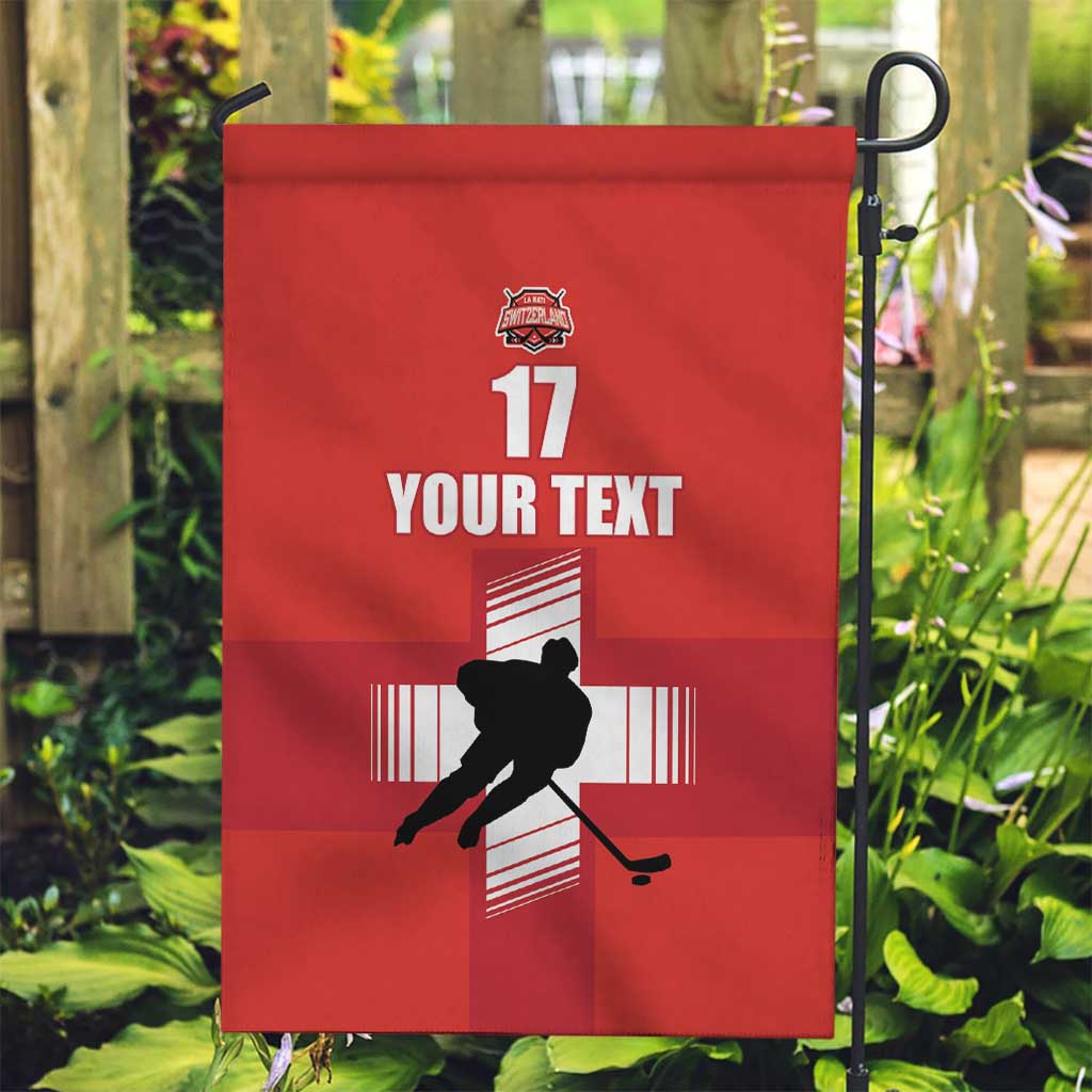 Custom Switzerland Ice Hockey Garden Flag La Nati Go Champions