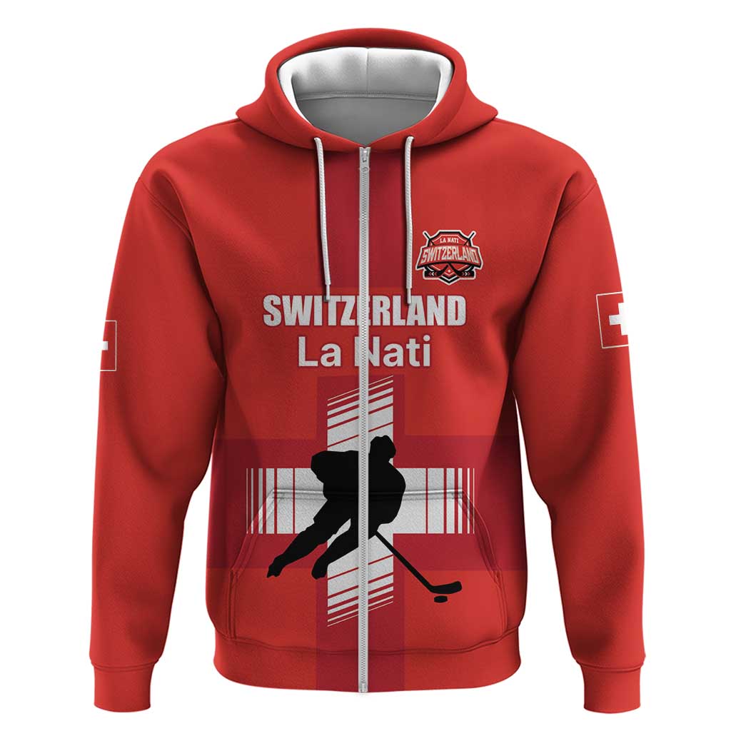 Custom Switzerland Ice Hockey Hoodie La Nati Go Champions
