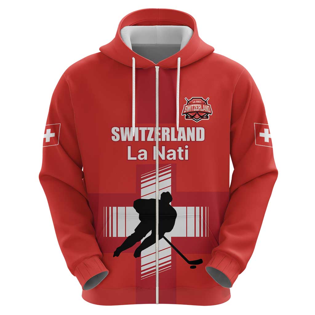 Custom Switzerland Ice Hockey Hoodie La Nati Go Champions