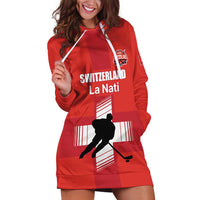 Custom Switzerland Ice Hockey Hoodie Dress La Nati Go Champions