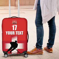 Custom Switzerland Ice Hockey Luggage Cover La Nati Go Champions