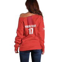 Custom Switzerland Ice Hockey Off Shoulder Sweater La Nati Go Champions
