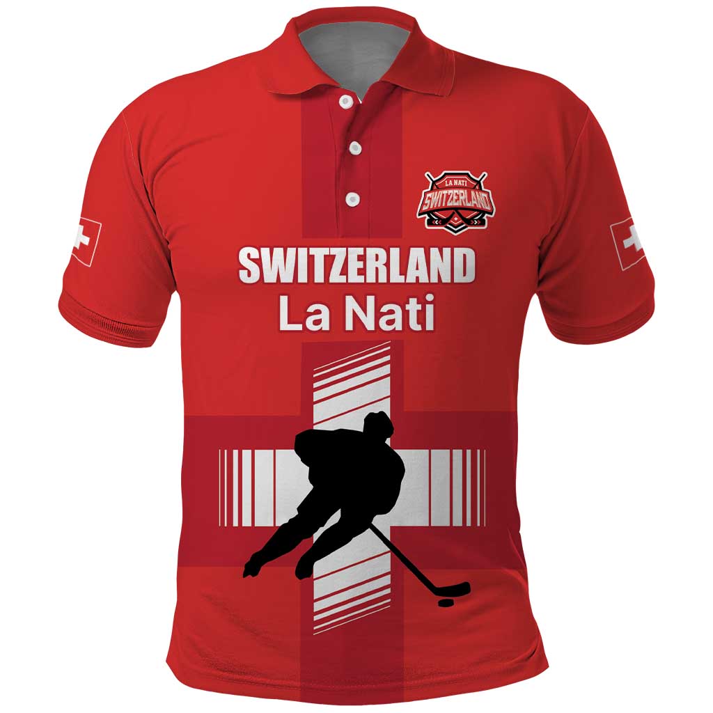 Custom Switzerland Ice Hockey Polo Shirt La Nati Go Champions