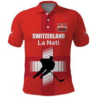 Custom Switzerland Ice Hockey Polo Shirt La Nati Go Champions