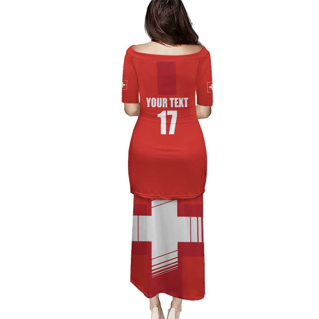 Custom Switzerland Ice Hockey Puletasi La Nati Go Champions