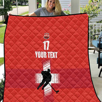 Custom Switzerland Ice Hockey Quilt La Nati Go Champions