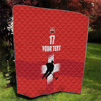 Custom Switzerland Ice Hockey Quilt La Nati Go Champions