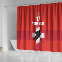 Custom Switzerland Ice Hockey Shower Curtain La Nati Go Champions