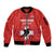 Custom Switzerland Ice Hockey Sleeve Zip Bomber Jacket La Nati Go Champions