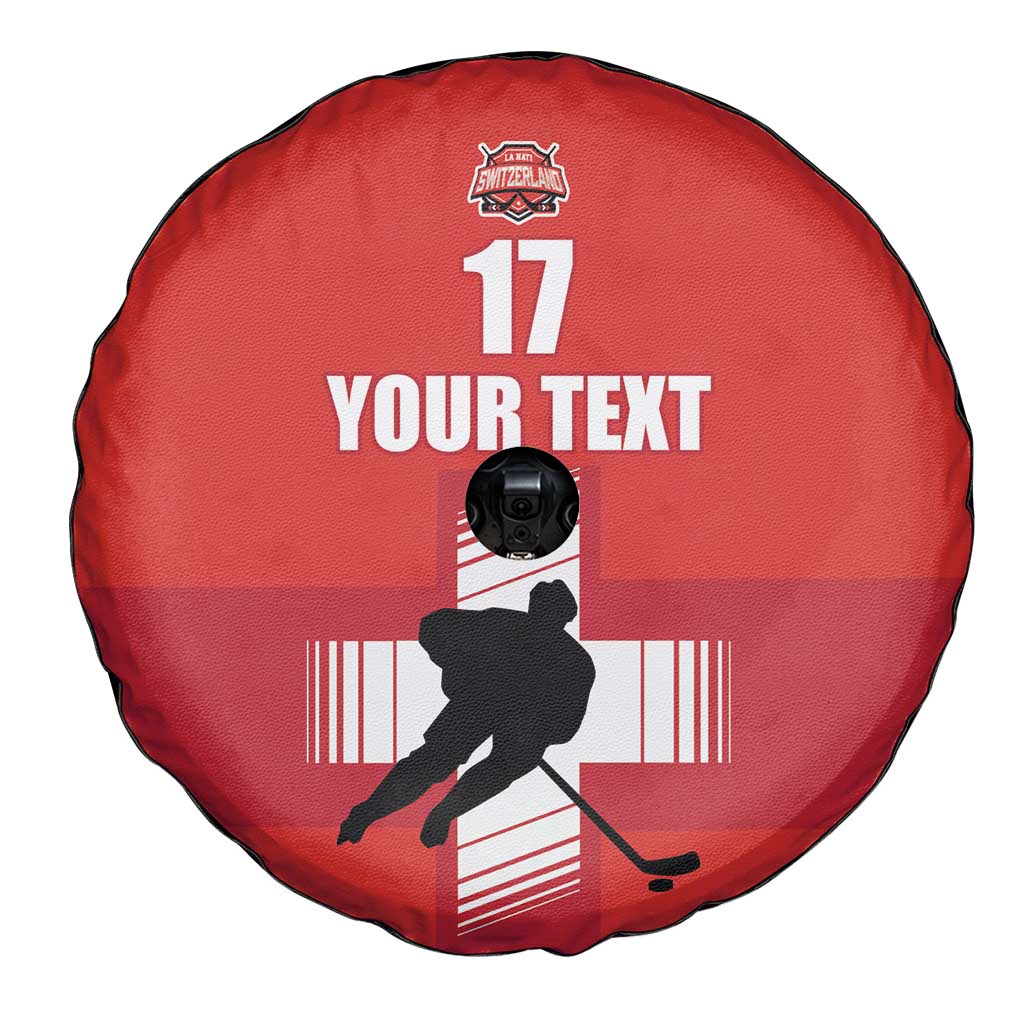 Custom Switzerland Ice Hockey Spare Tire Cover La Nati Go Champions