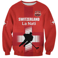 Custom Switzerland Ice Hockey Sweatshirt La Nati Go Champions