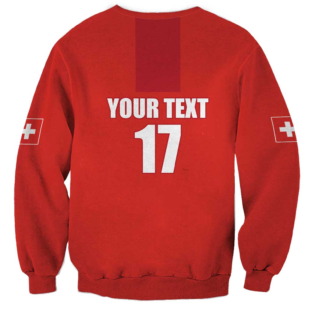 Custom Switzerland Ice Hockey Sweatshirt La Nati Go Champions