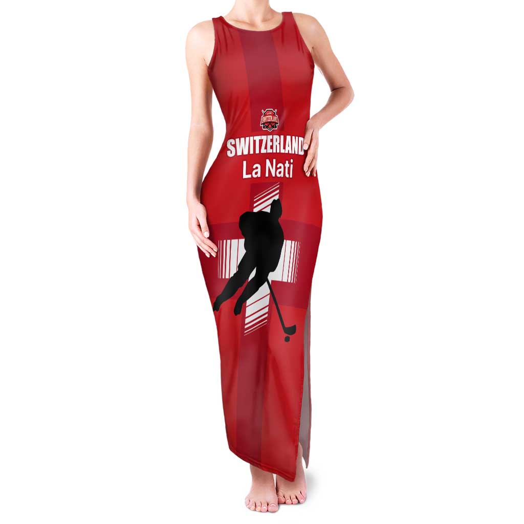 Custom Switzerland Ice Hockey Tank Maxi Dress La Nati Go Champions