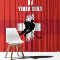 Custom Switzerland Ice Hockey Window Curtain La Nati Go Champions