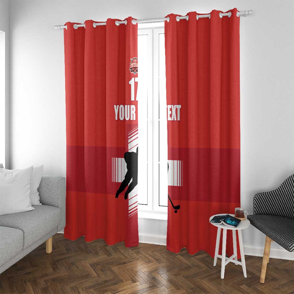 Custom Switzerland Ice Hockey Window Curtain La Nati Go Champions