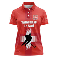 Custom Switzerland Ice Hockey Women Polo Shirt La Nati Go Champions