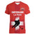 Custom Switzerland Ice Hockey Women V-Neck T-Shirt La Nati Go Champions