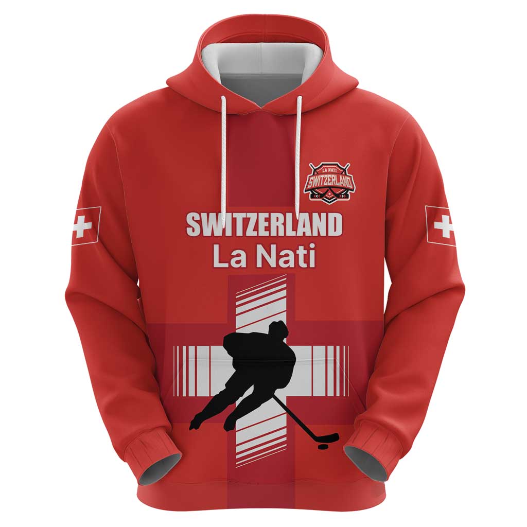 Custom Switzerland Ice Hockey Zip Hoodie La Nati Go Champions