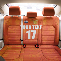 Custom Netherlands Football Back Car Seat Cover Oranje Go Champions