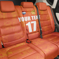 Custom Netherlands Football Back Car Seat Cover Oranje Go Champions