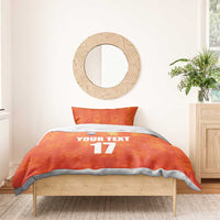 Custom Netherlands Football Bedding Set Oranje Go Champions
