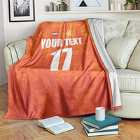 Custom Netherlands Football Blanket Oranje Go Champions