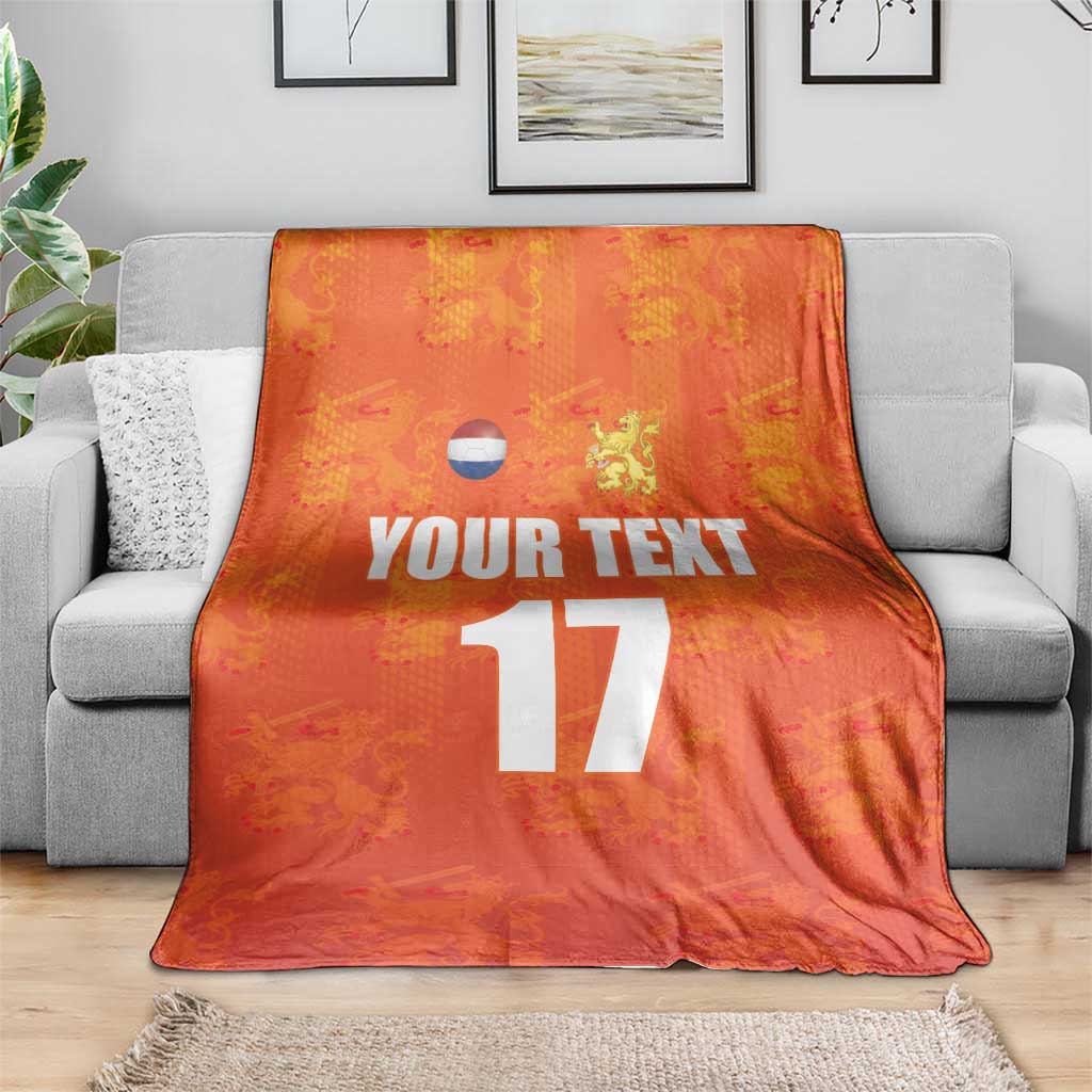 Custom Netherlands Football Blanket Oranje Go Champions