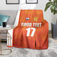 Custom Netherlands Football Blanket Oranje Go Champions