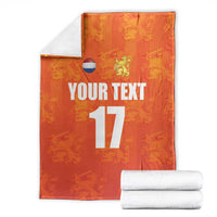 Custom Netherlands Football Blanket Oranje Go Champions